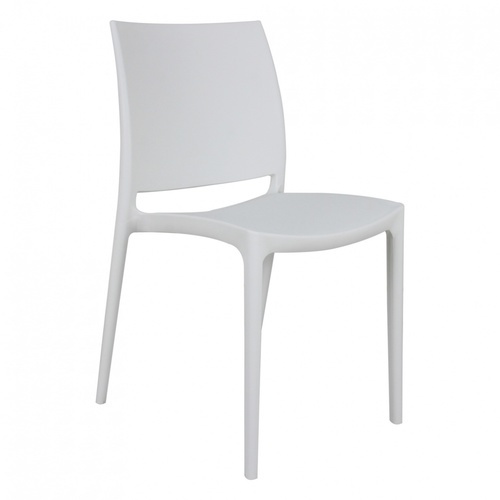 Pulito เก้าอี้พลาสติก PP-686-W02 ขนาด 53x45x82.5ซม. สีขาว