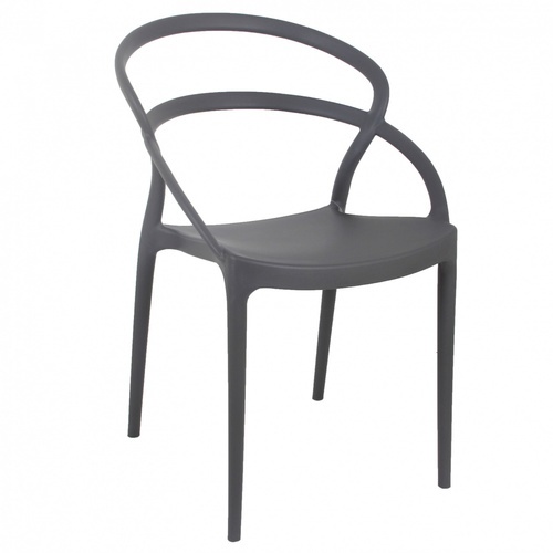 Pulito เก้าอี้พลาสติก PP-737A-GR04 ขนาด 57x52x82.5ซม. สีเทา