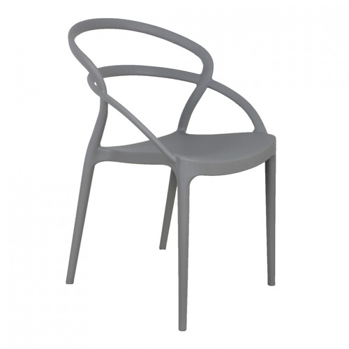 Pulito เก้าอี้พลาสติก PP-737A-GR01 ขนาด 57x52x82.5ซม.สีเทาอ่อน
