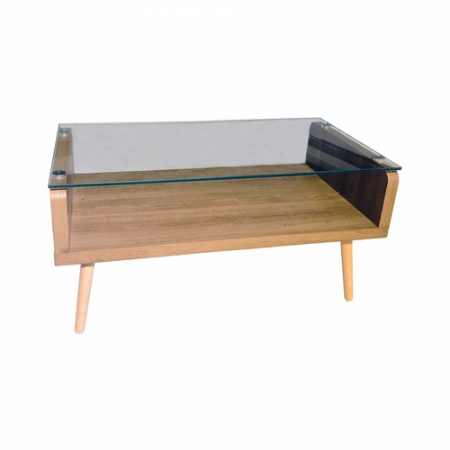DELICATO โต๊ะกลาง ขนาด 80x43x41ซม. รุ่น TEMPE สีไม้ธรรมชาติ