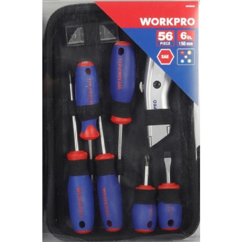 WORKPRO  ชุดเครื่องมือช่าง 56ชิ้น  รุ่น W009096