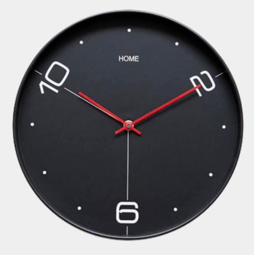 นาฬิกาติดผนัง รุ่น   BE2875 ขนาด30.5×30.5×4.3 ซม. สีดำ
