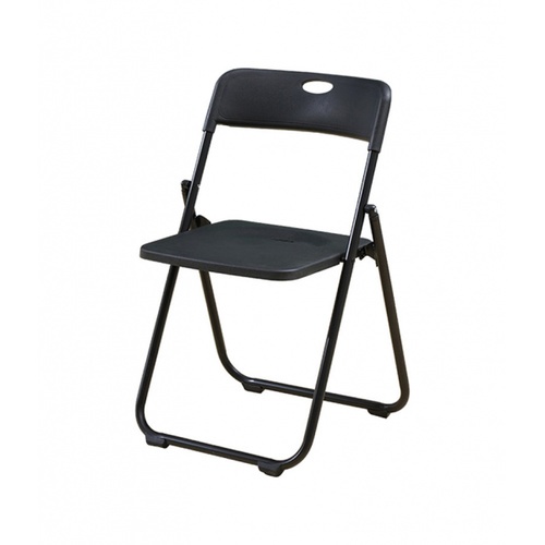 Delicato เก้าอี้พลาสติกพับได้  3017-A ขนาด 44×44×75ซม. สีดำ