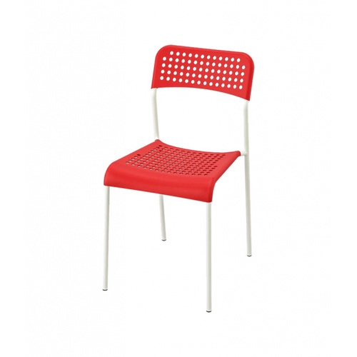 Delicato  เก้าอี้พลาสติก  ขนาด 38.5×55.5×77ซม.  6022-D สีแดง