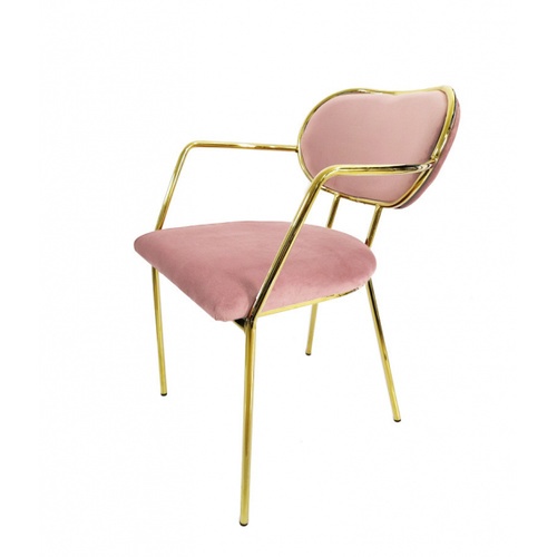 Pulito เก้าอี้ 58×52×76cm รุ่น SQ015 สีชมพู