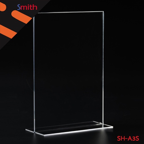 SMITH ป้ายอะคริลิคเอ3 T-Shape แนวตั้ง รุ่น SH-A3S ขนาด 29.7x42.4x9cm