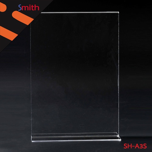 SMITH ป้ายอะคริลิคเอ3 T-Shape แนวตั้ง รุ่น SH-A3S ขนาด 29.7x42.4x9cm