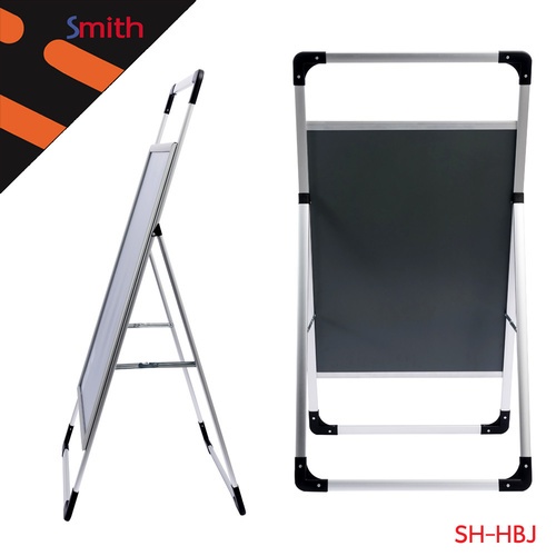 SMITH บอร์ดเสียบกระดาษโปสเตอร์ 80x60 ซม. ขาตั้ง SH-HBJ สีขาวพร้อมถุงถ่วงน้ำหนัก