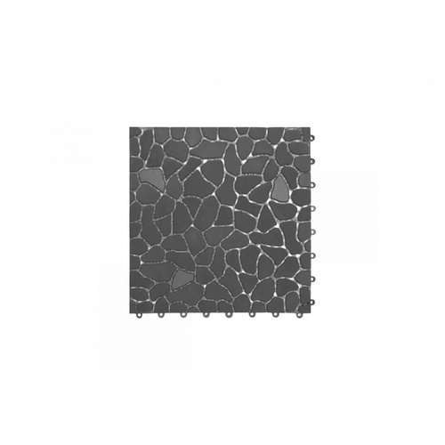 Primo แผ่นกันลื่นPVCลายหินเล็ก (4ชิ้น/แพ๊ค) รุ่น Rock Stone BYF003-GY ขนาด 28×28 ซม. สีเทา