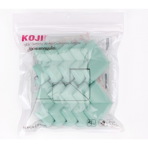 KOJI-DIY ยางกันกระแทกมุมโต๊ะ รูปตัว L รุ่น 2FFH006-W (10ชิ้น) คละสี