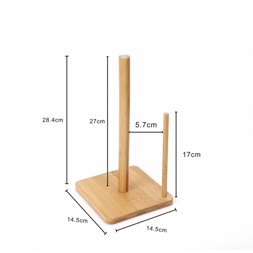 GOME แกนไม้ใผ่ใส่กระดาษทิชชู่ ขนาด 14.5x14.5x27 ซม. รุ่น 2ZR002