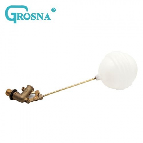 GROSNA ลูกลอยแท้งค์น้ำ ก้านทองเหลือง ขนาด 3/4 รุ่น GRFV102-1 สีขาว