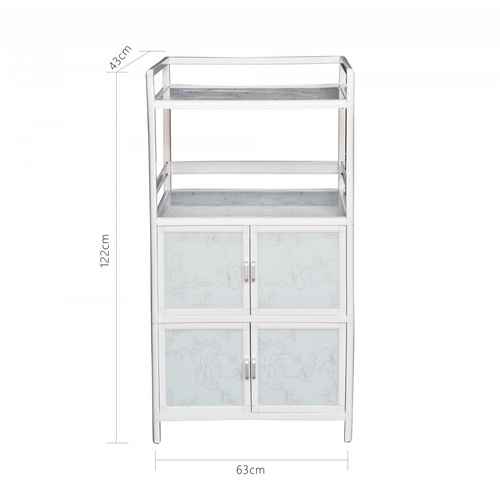 CLOSE ตู้อเนกประสงค์ 63x43x122 ซม. AURA-H สีขาว