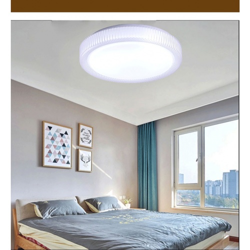 EILON โคมไฟเพดาน LED ปรับแสงได้ ขนาด 36W   รุ่น Minerly-500  (พร้อมรีโมท) สีขาว