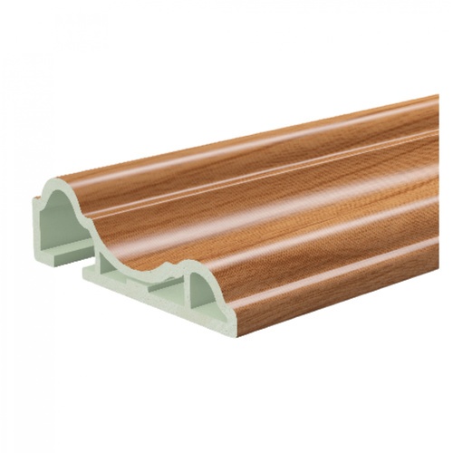 GREAT WOOD ไม้บัววงกบประตู PVC  FCM-K80 (CH01)  80x16x2700มม. สีสัก