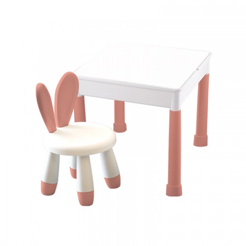 NINO WORLD ชุดโต๊ะเด็ก IMON ขนาด  W50×L50×H45 YM06 สีชมพู
