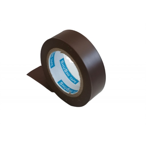 SHUSHIเทปพันสายไฟทั่วไป (รุ่นประหยัด) ¾” 0.13mm ยาว 10m รุ่น 2130Z-107 brown