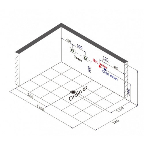 Verno อ่างอาบน้ำอะครีลิก (รวมก๊อก) รุ่น โทยะ VN-3224 ขนาด 78x170x58 ซม.