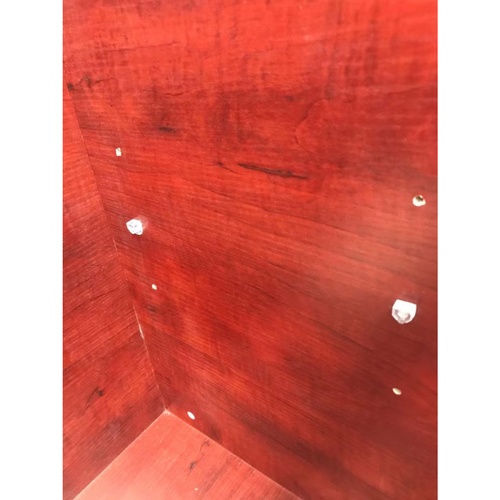 CLOSE ตู้พร้อมท็อปหน้าเรียบบานปิดผิว 80×50×82 ซม. MADERA T-80 สีสักแดง