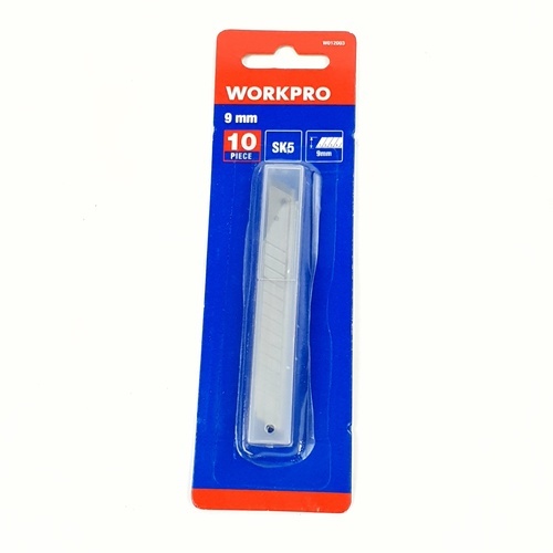 WORKPRO ใบมีดคัตเตอร์ 9mm (10ชิ้น/แพ็ค) รุ่น W012003