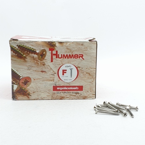 HUMMER สกรูเกลียวปล่อยหัว F-HM6114 ขนาด 6x1-1/4 (1000ตัว/กล่อง)