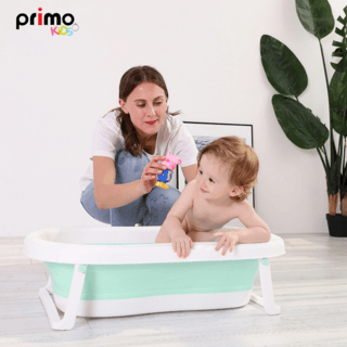 Primo Kids อ่างอาบน้ำเด็กแบบพับเก็บได้ รุ่น 2DCY013     สีเขียว