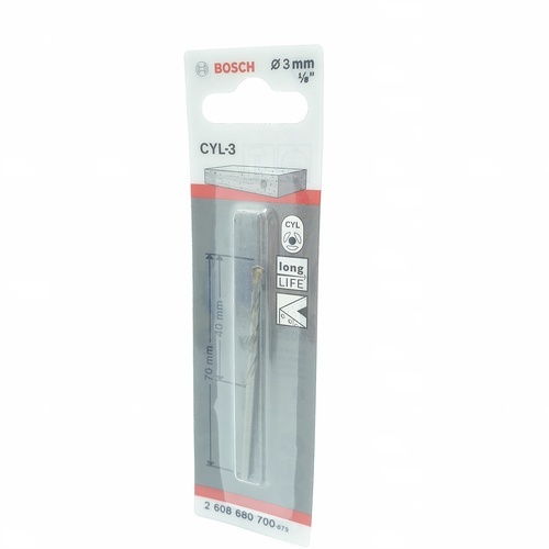 BOSCH ดอกเจาะปูน สีเงิน CYL-3 : 3 x 40/70 มม.