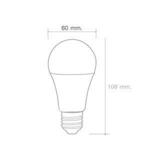 HI-TEK หลอด LED มวยไทย Series ขั้วเกลียว E27 10W รุ่น HLLM27010D แสงขาว