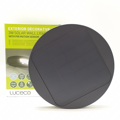 LUCECO ไฟ LED ผนังโซล่าร์เซลล์ 3W รุ่น LEXSDW30G6-GH