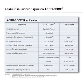 แอร์โร-รูฟ ฉนวนกันความร้อน ฟอยล์1ด้าน 10มม.x120ซม.x10เมตร