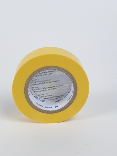 SHUSHI เทปพันสายไฟทั่วไป ¾” 0.17mm ยาว 10m รุ่น 2170Z-104 yellow