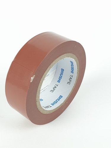 SHUSHIเทปพันสายไฟทั่วไป (รุ่นประหยัด) ¾” 0.13mm ยาว 10m รุ่น 2130Z-107 brown