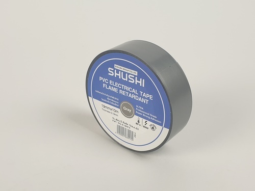 SHUSHIเทปพันสายไฟทั่วไป (รุ่นประหยัด) ¾”0.13mm ยาว 10m รุ่น 2130Z-108 gray