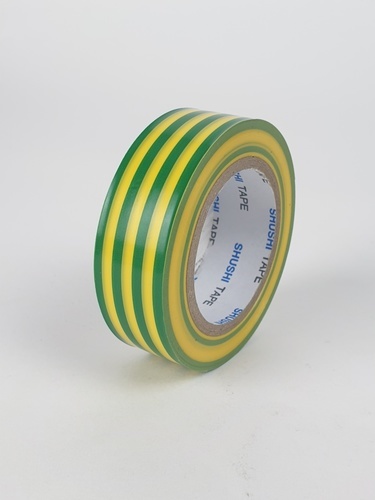 SHUSHIเทปพันสายไฟทั่วไป (รุ่นประหยัด) ¾”0.13mm ยาว 10m รุ่น 2130Z-109 yellow/green