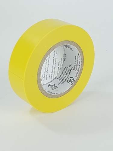 SHUSHI เทปพันสายไฟทั่วไป ¾” 0.18mm ยาว 10m รุ่น SS1993-104 yellow