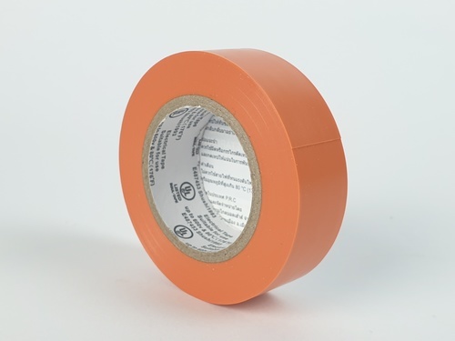 SHUSHI เทปพันสายไฟทั่วไป 3/4” 0.18mm ยาว 10m  รุ่น SS1993-110 orange