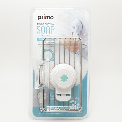 Primo ที่ใส่สบู่สเตนเลส แบบติดผนังสูญญากาศ รุ่น SM-1622   สีโครเมี่ยม