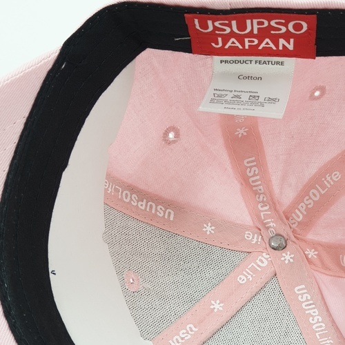 USUPSO หมวกแก๊ป decorative baseball  สีชมพู