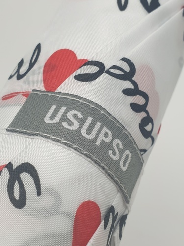 USUPSO ร่มพับ LOVE 7K สีเงิน