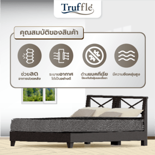 Truffle ที่นอนโฟม รุ่นVawik 3.5ฟุต หนา8” รับประกันสปริง 5ปี