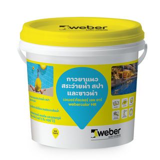 Weber กาวยาแนว เวเบอร์คัลเลอร์ เอช อาร์ 3.7 กก. สีขาว