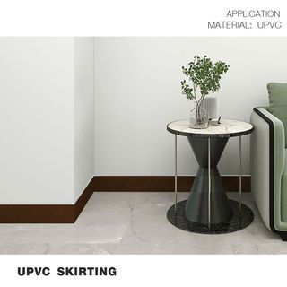 GREAT WOOD ไม้บัวล่าง UPVC P100-B-WN 100x18x3000 มม. สีวอลนัท