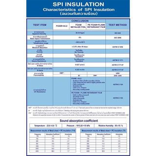 SPI ฉนวนกันความร้อนPE 5มม.x90ซม.x8เมตร