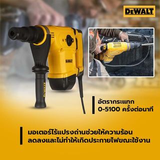 DEWALT เครื่องสกัดคอนกรีต 5กก. 1050W รุ่น D25811K-B1