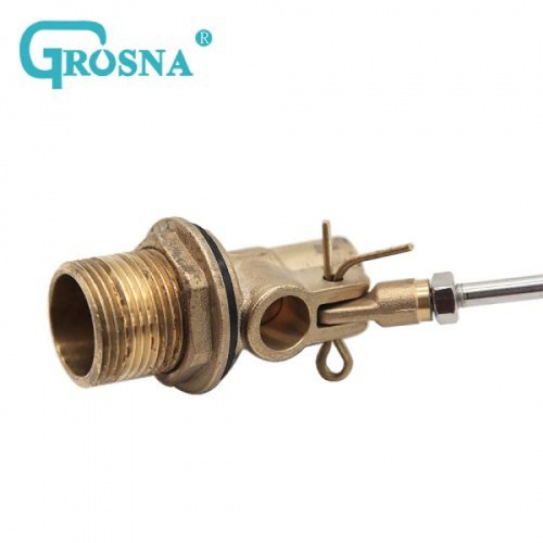 GROSNA ลูกลอยแท้งค์น้ำสเตนแลส ก้านทองเหลือง ขนาด 3/4 รุ่น GRFV101 สีสเตนเลส