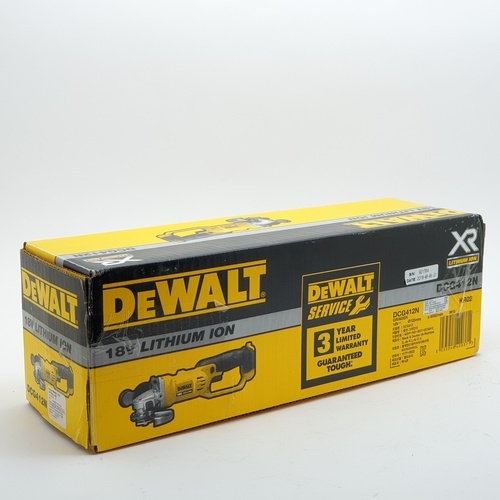 DEWALT เครื่องเจียรไร้สาย 4 นิ้ว 18V รุ่น DCG412N-KR (เฉพาะตัวเครื่อง)