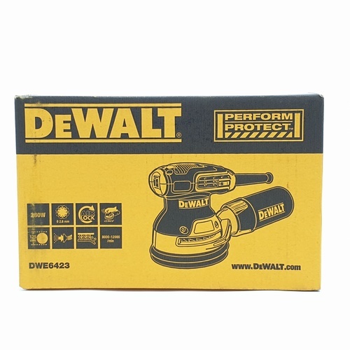 DEWALT เครื่องขัดกระดาษทรายกลม 280W รุ่น DWE6423-B1