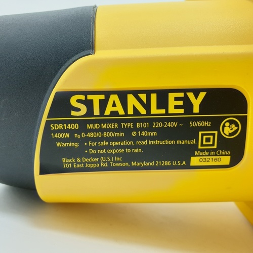 STANLEY เครื่องปั่นปูน 1400W รุ่น SDR1400-B1