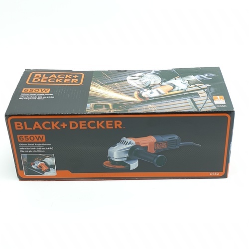 BLACK+DECKER เครื่องเจียร 4 นิ้ว 650W รุ่น G650-B1