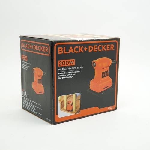 BLACK+DECKER เครื่องขัดกระดาษทราย 200W รุ่น BS200-B1